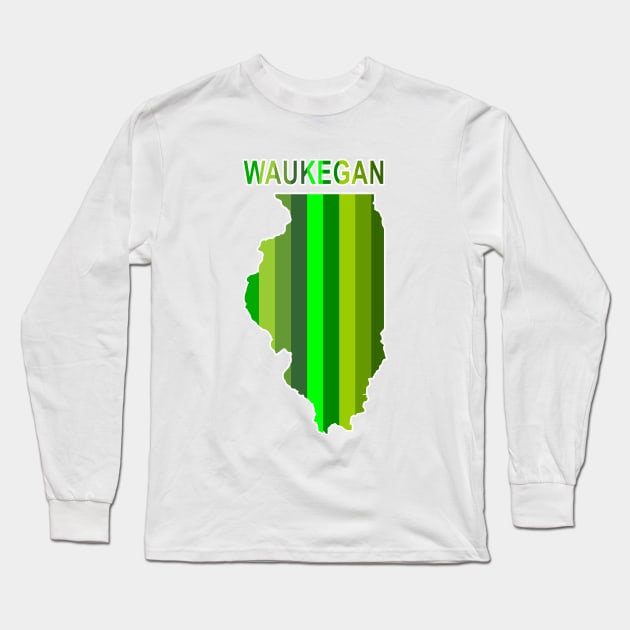 Green Waukegan Long Sleeve T-Shirt by Vandalay Industries